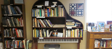 Piano Book case in Christiana book store